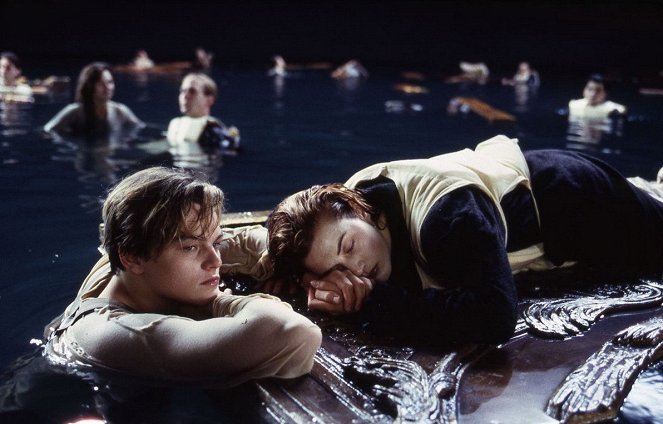 Titanic - Kuvat kuvauksista - Leonardo DiCaprio, Kate Winslet