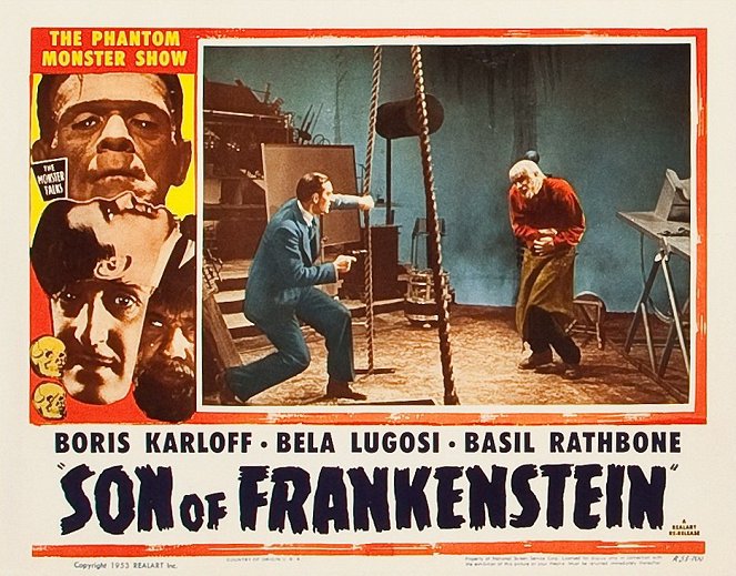 Le Fils de Frankenstein - Cartes de lobby - Basil Rathbone, Bela Lugosi