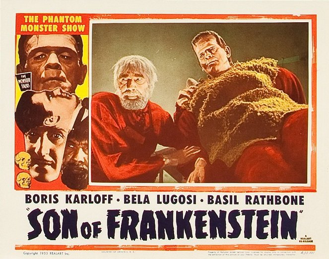 Frankensteins Sohn - Lobbykarten - Bela Lugosi, Boris Karloff
