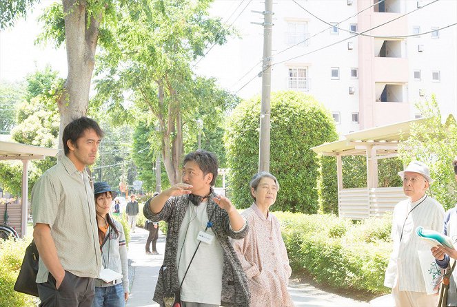 Po bouři - Z natáčení - Hiroši Abe, Hirokazu Kore'eda, Kirin Kiki, Isao Hašizume