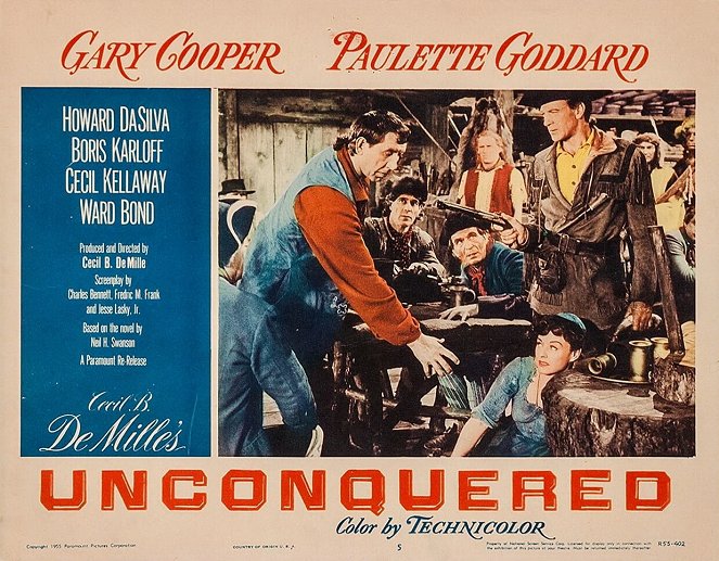 Unconquered - Lobby karty - Paulette Goddard