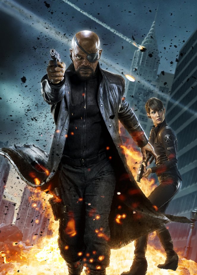 The Avengers - Promokuvat - Samuel L. Jackson, Cobie Smulders