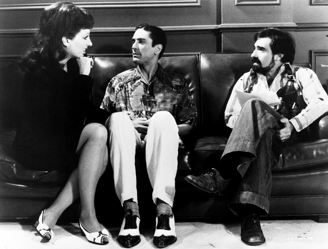 New York, New York - Van de set - Liza Minnelli, Robert De Niro, Martin Scorsese