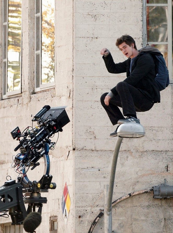 O Fantástico Homem-Aranha - De filmagens - Andrew Garfield