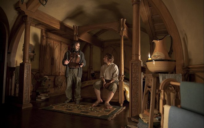 O Hobbit: Uma Jornada Inesperada - De filmagens - Peter Jackson, Martin Freeman