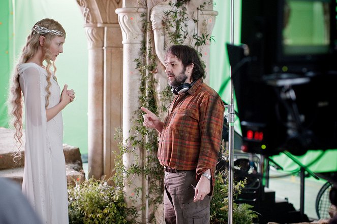 O Hobbit: Uma Jornada Inesperada - De filmagens - Cate Blanchett, Peter Jackson