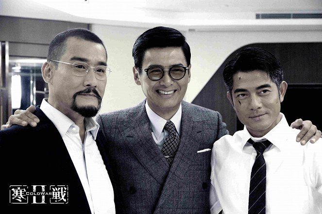Cold War II - Z natáčení - Tony Leung Ka-fai, Yun-fat Chow, Aaron Kwok