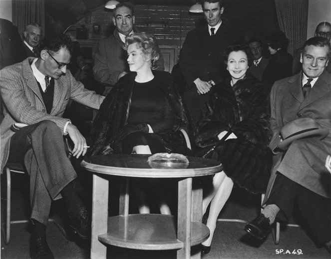 El príncipe y la corista - Del rodaje - Arthur Miller, Marilyn Monroe, Vivien Leigh, Laurence Olivier