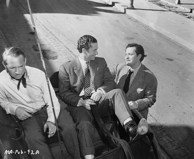 Der Glanz des Hauses Amberson - Dreharbeiten - Tim Holt, Orson Welles