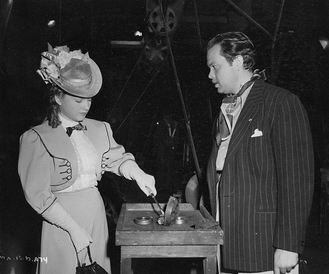 Der Glanz des Hauses Amberson - Dreharbeiten - Anne Baxter, Orson Welles