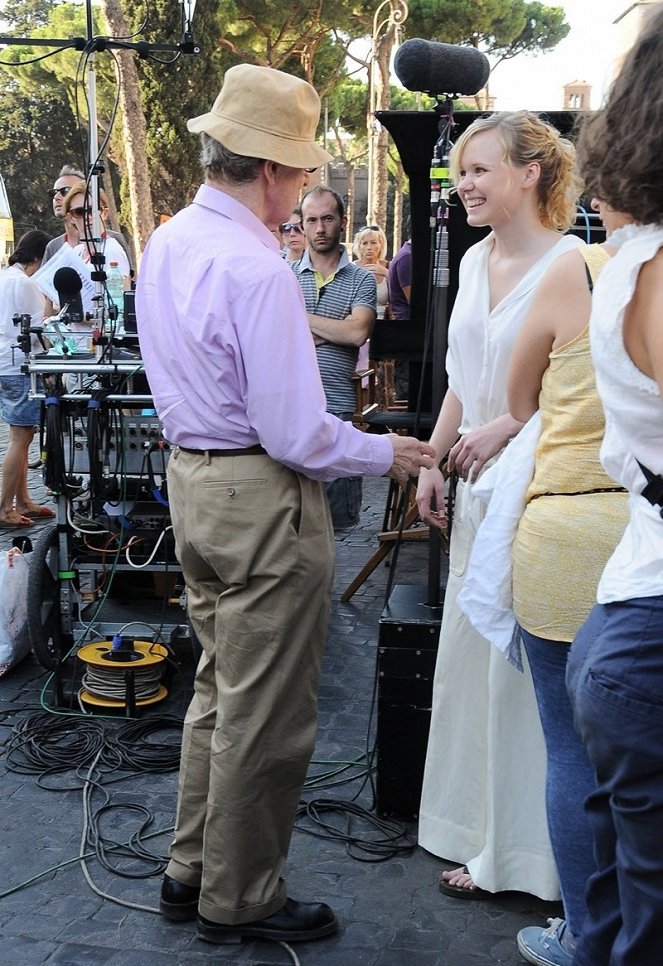To Rome with Love - Tournage - Woody Allen, Alison Pill