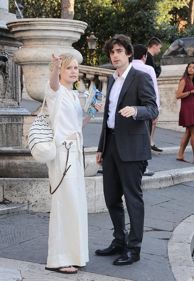 To Rome with Love - Dreharbeiten - Alison Pill, Flavio Parenti