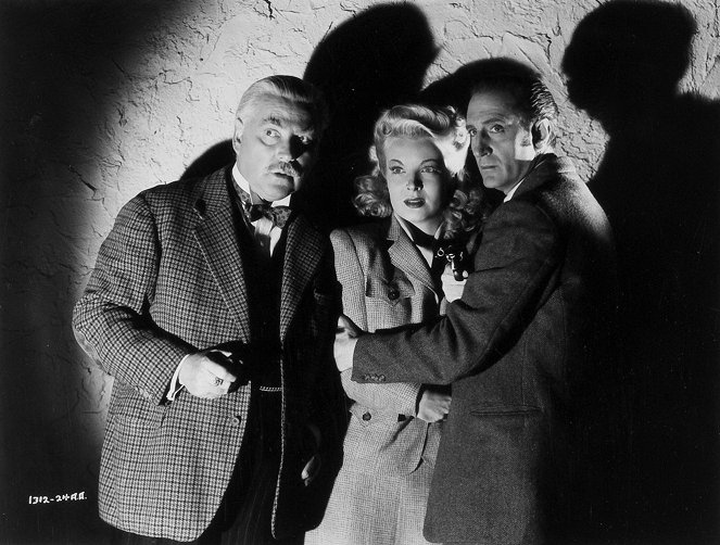 Sherlock Holmes: Gespenster im Schloss - Werbefoto - Nigel Bruce, Hillary Brooke, Basil Rathbone