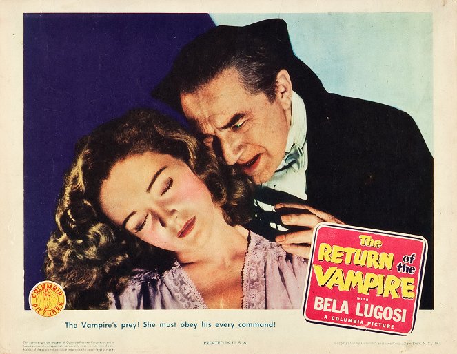 The Return of the Vampire - Lobbykarten - Bela Lugosi