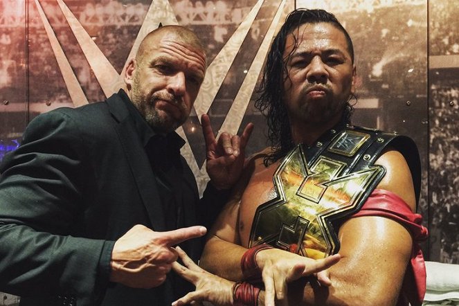 NXT TakeOver: Brooklyn II - Tournage - Paul Levesque, Shinsuke Nakamura