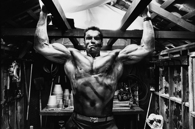 Kommandó - Forgatási fotók - Arnold Schwarzenegger