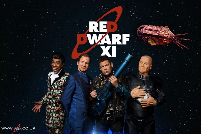 Red Dwarf - Season 11 - Werbefoto - Danny John-Jules, Chris Barrie, Craig Charles, Robert Llewellyn