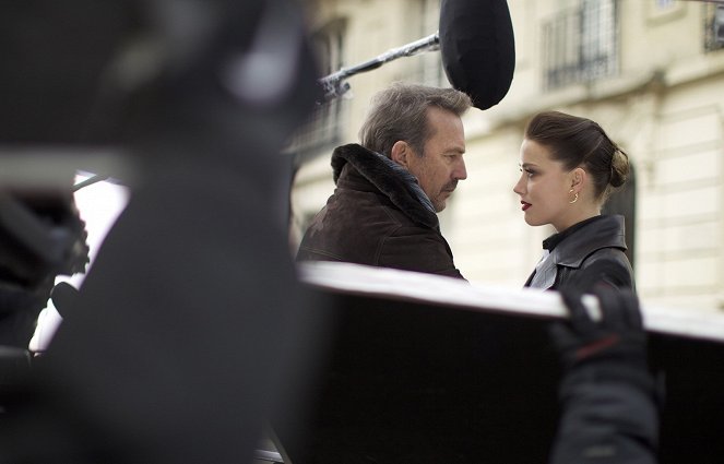 Trois Jours pour tuer - Tournage - Kevin Costner, Amber Heard