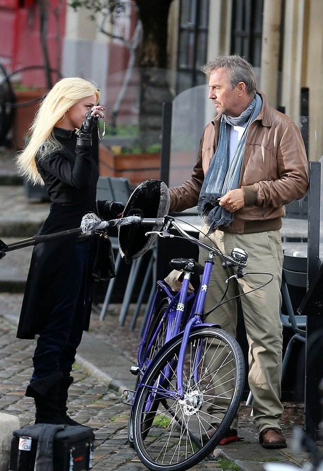 Trois Jours pour tuer - Tournage - Amber Heard, Kevin Costner