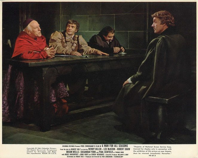 Um Homem para a Eternidade - Cartões lobby - Cyril Luckham, Nigel Davenport, Leo McKern, Paul Scofield