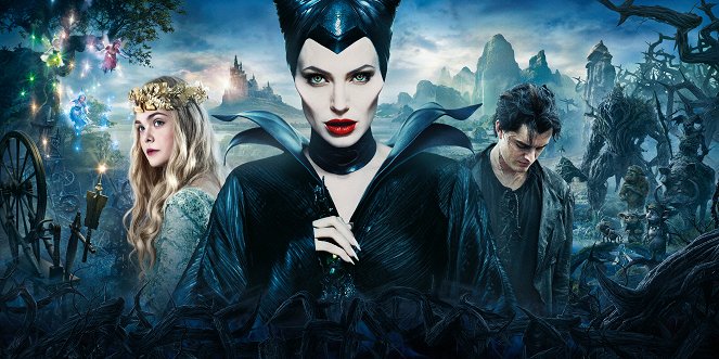 Maleficent - Die dunkle Fee - Werbefoto - Elle Fanning, Angelina Jolie, Sam Riley