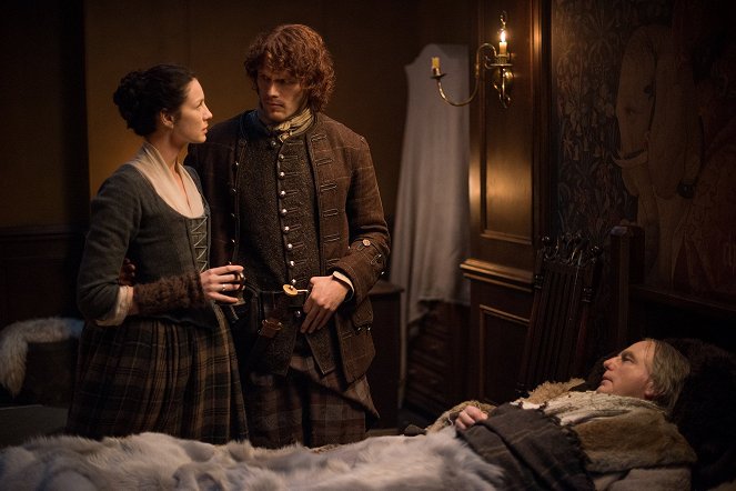 Outlander - The Hail Mary - Van film - Caitríona Balfe, Sam Heughan, Gary Lewis