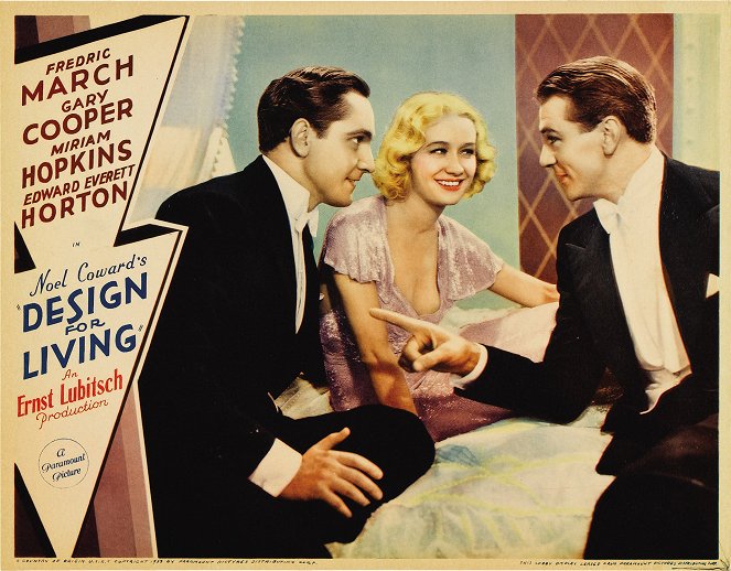 Design for Living - Lobby Cards - Fredric March, Miriam Hopkins, Gary Cooper