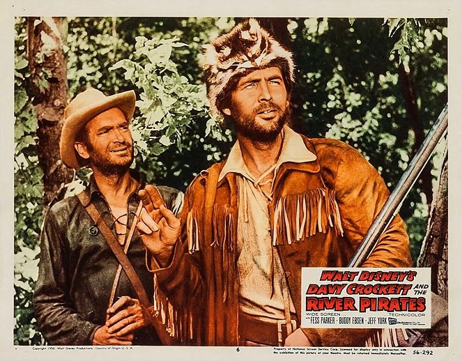 Davy Crockett et les pirates de la rivière - Cartes de lobby