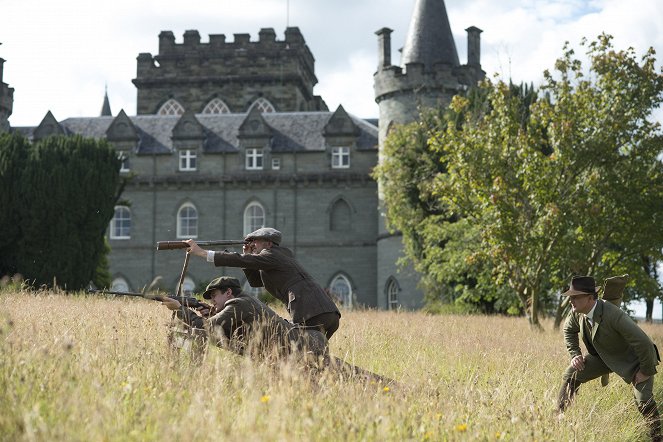 Downton Abbey - Wizyta w Szkocji - Z filmu - Dan Stevens, Hugh Bonneville