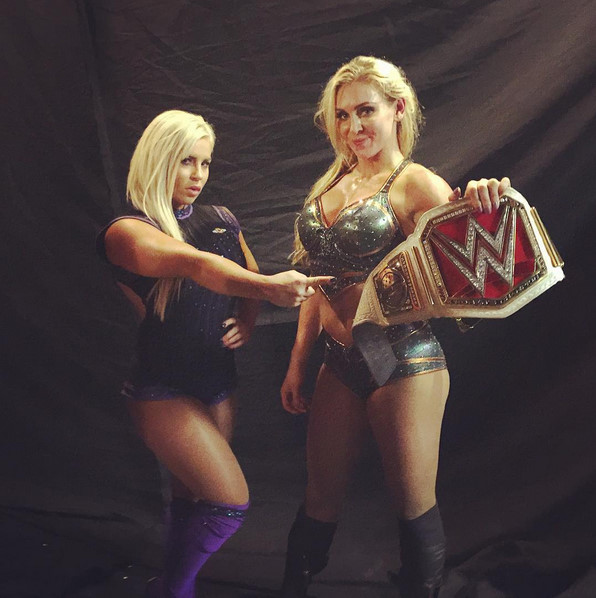 WWE Clash of Champions - Del rodaje - Ashley Mae Sebera, Ashley Fliehr