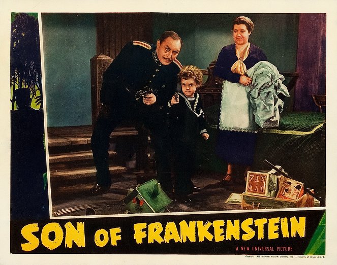 Frankensteins Sohn - Lobbykarten - Lionel Atwill, Donnie Dunagan, Emma Dunn