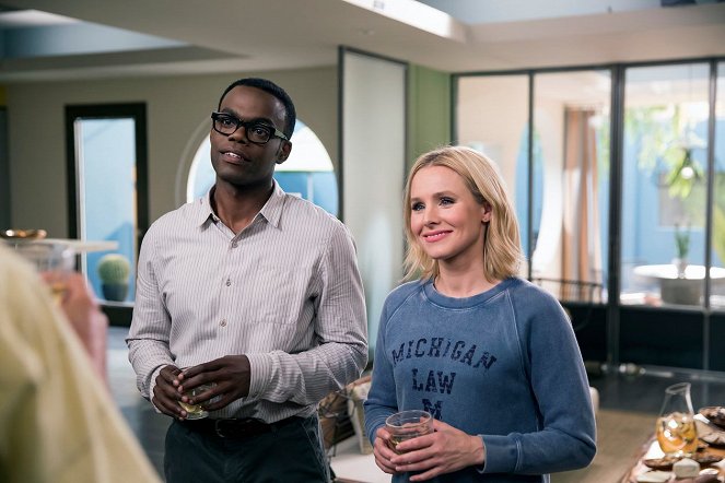 The Good Place - Category 55 Emergency Doomsday Crisis - Photos - William Jackson Harper, Kristen Bell
