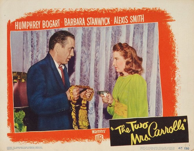 The Two Mrs. Carrolls - Cartões lobby - Humphrey Bogart, Barbara Stanwyck