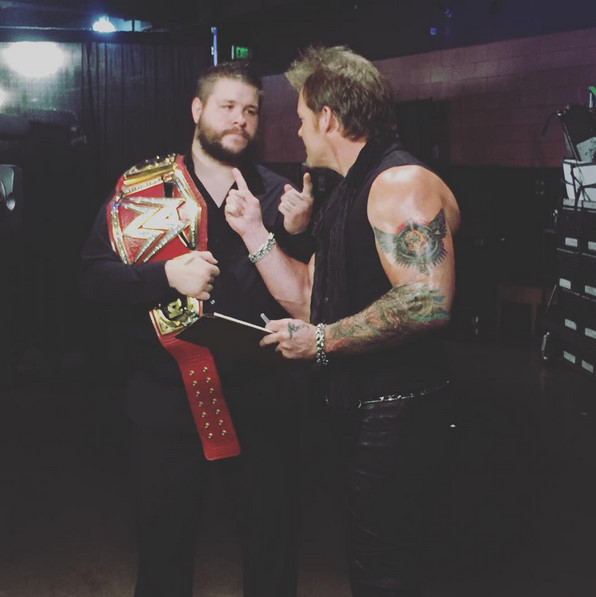 WWE Monday Night RAW - De filmagens - Kevin Steen, Chris Jericho