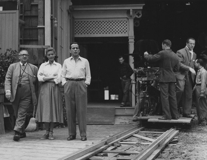 Paixões em Fúria - De filmagens - Lauren Bacall, Humphrey Bogart