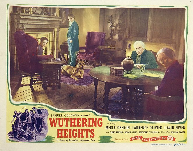 Wuthering Heights - Lobbykaarten - Geraldine Fitzgerald, Laurence Olivier, Leo G. Carroll, Flora Robson
