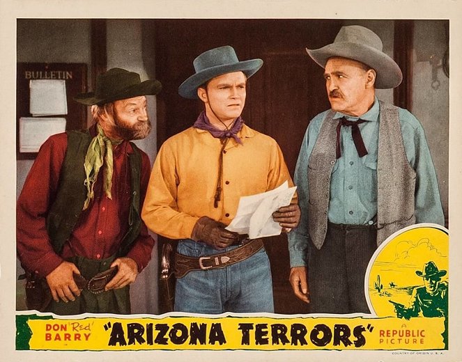 Arizona Terrors - Lobbykaarten - Al St. John, Don 'Red' Barry