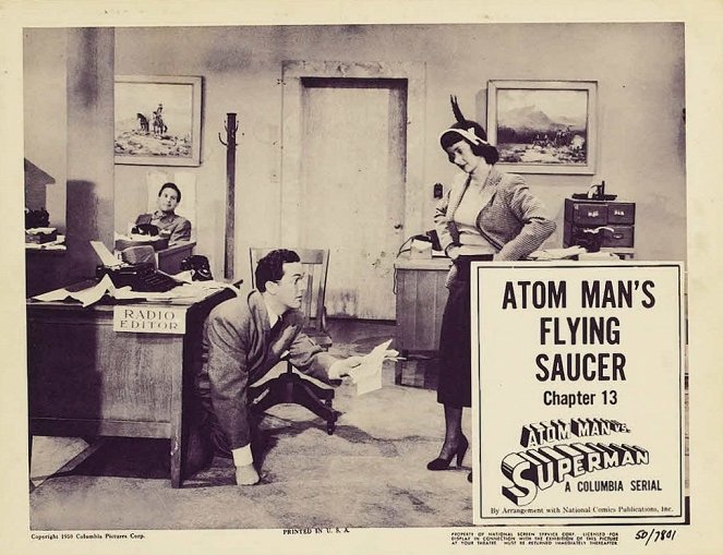 Atom Man Vs. Superman - Cartões lobby - Kirk Alyn