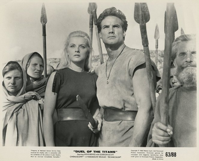 Duel of the Titans - Lobby Cards - Virna Lisi, Steve Reeves