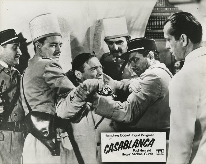 Casablanca - Lobbykaarten - Peter Lorre, Humphrey Bogart