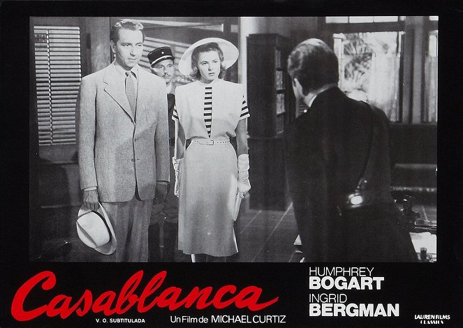 Casablanca - Cartes de lobby - Peter Lorre, Ingrid Bergman