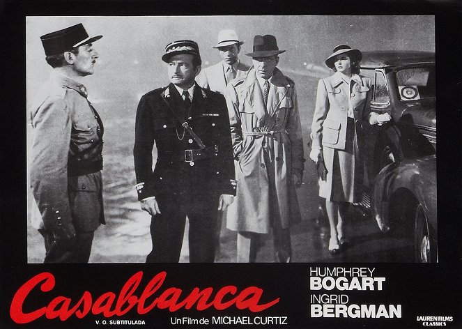 Casablanca - Fotosky - Claude Rains, Humphrey Bogart, Ingrid Bergman