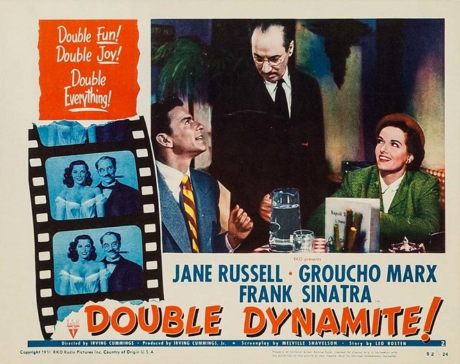 Double Dynamite - Lobby karty - Frank Sinatra, Groucho Marx, Jane Russell