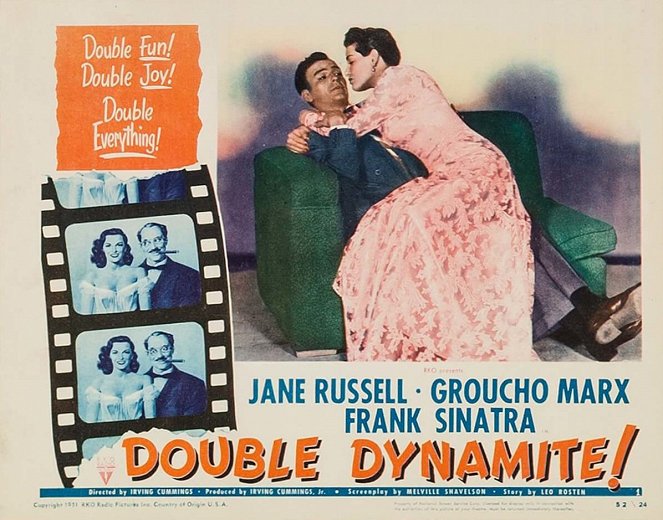 Double Dynamite - Lobby karty - Frank Sinatra, Jane Russell