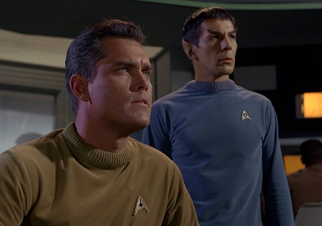 Star Trek: The Cage - Filmfotók - Jeffrey Hunter, Leonard Nimoy