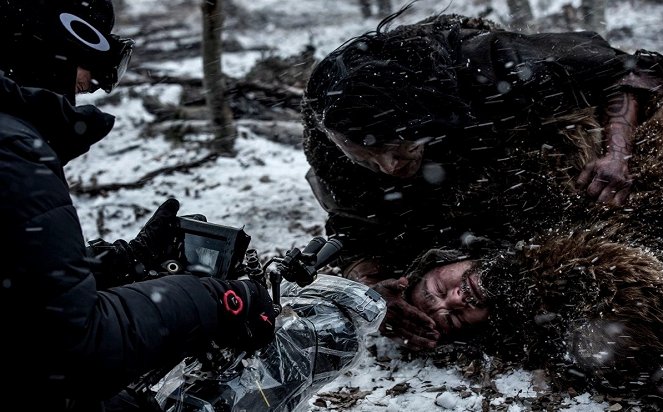 A visszatérő - Forgatási fotók - Emmanuel Lubezki, Leonardo DiCaprio