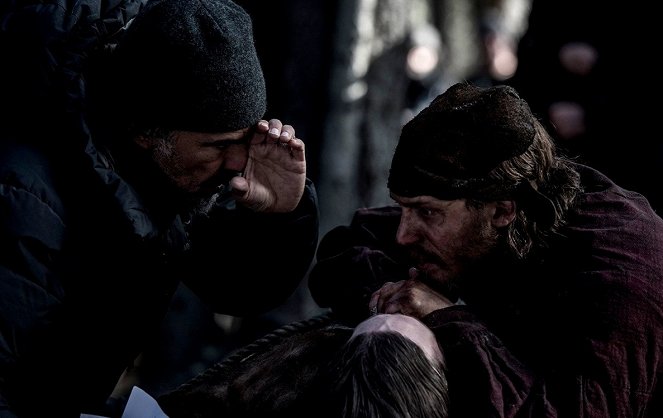 A visszatérő - Forgatási fotók - Alejandro González Iñárritu, Leonardo DiCaprio, Tom Hardy