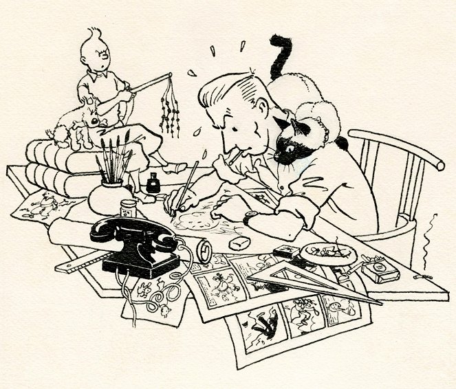 Hergé, konstnären i Tintins skugga - Kuvat elokuvasta