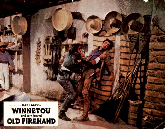 Winnetou und sein Freund Old Firehand - Lobbykarten - Rik Battaglia, Todd Armstrong