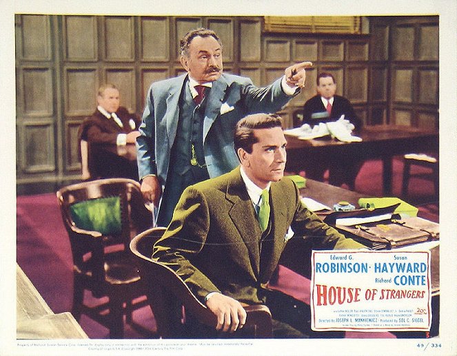 House of Strangers - Fotocromos - Edward G. Robinson, Richard Conte